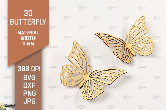 3D Butterfly Laser Cut. Butterfly SVG: A Strategic Asset for Creative Production and Brand Differentiation