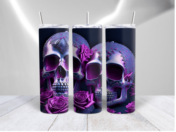 3D Skull Tumbler Wrap Floral Design: A Comprehensive Guide to Customization and Application