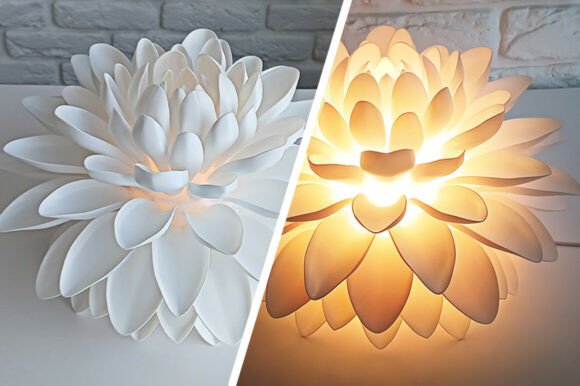 Chrysanthemum Night Light STL