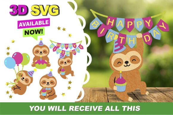 Cute Sloth 3D SVG: Evaluation and Usage Guide