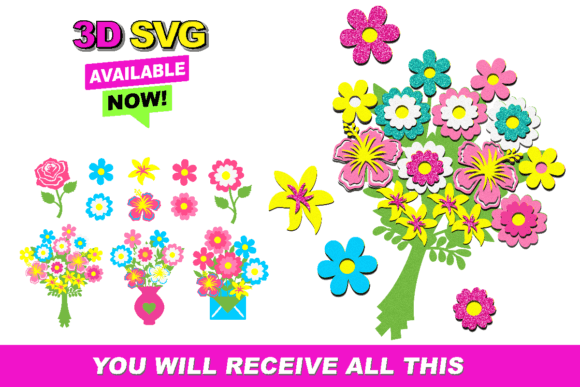 Mothers Day Flowers Elements 3D SVG: A Comprehensive Guide to Layered Digital Craft Design