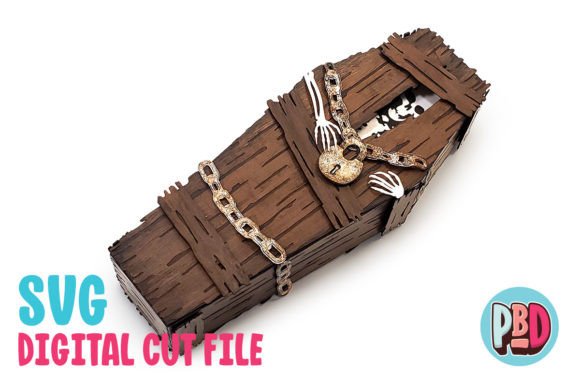 Skeleton Coffin 3D Papercraft
