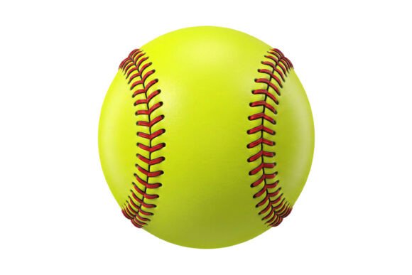 Softball Ball 3D Illustration