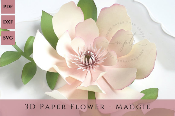 The Maggie Flower - 3D Paper Flower