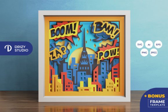 Transforming Digital Assets into Tactile Experiences: The Rise of the Superhero City 3D Shadow Box