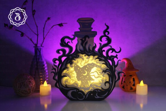 Witch Magic Potion Bottle 3D Shadow Box: A Detailed Evaluation for DIY Enthusiasts